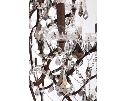 Elegant Urban Classic Elena Collection Pendant Lamp - Rustic Intent/Silver, L 60" (1138G60RI-SS-RC)