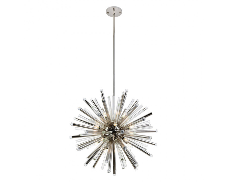 Elegant Chandelier - Polished Nickel, L 36" (1141G36PN)