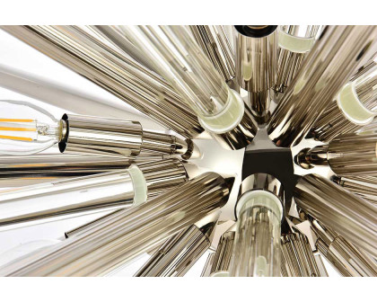 Elegant Chandelier - Polished Nickel, L 38" (1141G38PN)