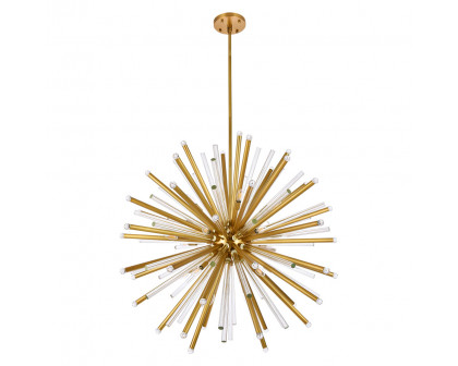 Elegant Chandelier - Burnished Brass, L 48" (1141G48BB)