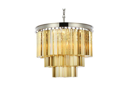 Elegant Urban Classic Sydney Collection Pendant Lamp - Polished Nickel/Gold, L 20" (1201D20PN-GT-RC)