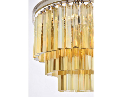 Elegant Urban Classic Sydney Collection Pendant Lamp - Polished Nickel/Gold, L 20" (1201D20PN-GT-RC)