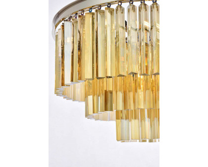 Elegant Urban Classic Sydney Collection Pendant Lamp - Polished Nickel/Gold, L 26" (1201D26PN-GT-RC)