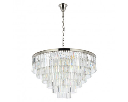 Elegant Urban Classic Sydney Collection Pendant Lamp - Polished Nickel, L 44" (1201D44PN-RC)