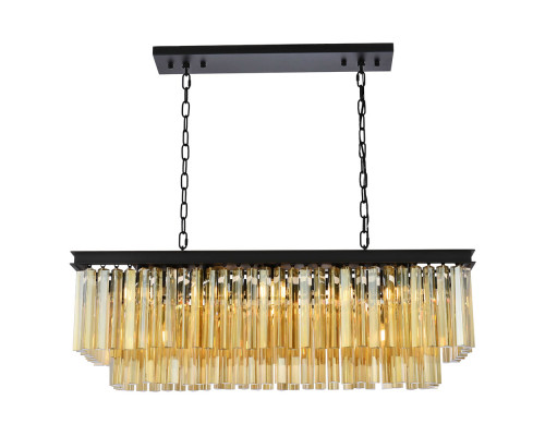 Elegant Sydney Pendant - Matte Black/Gold, L 40" (1202D40MB-GT-RC)