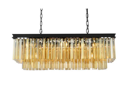 Elegant Sydney Pendant - Matte Black/Gold, L 40" (1202D40MB-GT-RC)