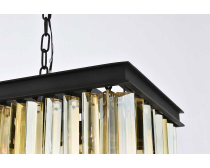 Elegant Sydney Pendant - Matte Black/Gold, L 40" (1202D40MB-GT-RC)