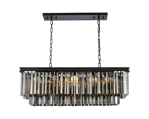 Elegant Sydney Pendant - Matte Black/Silver, L 40" (1202D40MB-SS-RC)