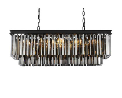 Elegant Sydney Pendant - Matte Black/Silver, L 40" (1202D40MB-SS-RC)