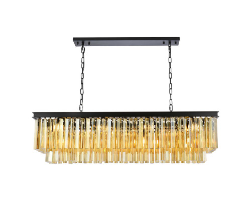 Elegant Sydney Pendant - Matte Black/Gold, L 50" (1202D50MB-GT-RC)