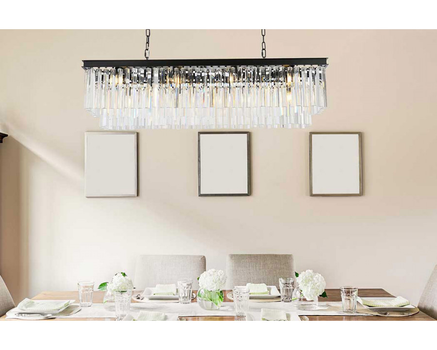 Elegant Sydney Pendant - Matte Black, L 50" (1202D50MB-RC)