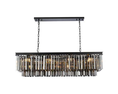 Elegant Sydney Pendant - Matte Black/Silver, L 50" (1202D50MB-SS-RC)