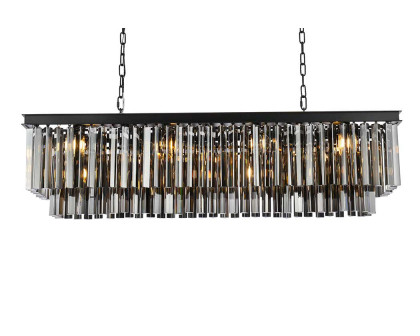 Elegant Sydney Pendant - Matte Black/Silver, L 50" (1202D50MB-SS-RC)