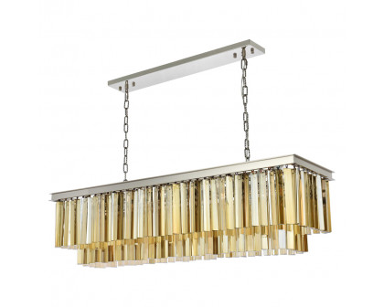 Elegant Sydney Pendant - Polished Nickel/Gold, L 50" (1202D50PN-GT-RC)