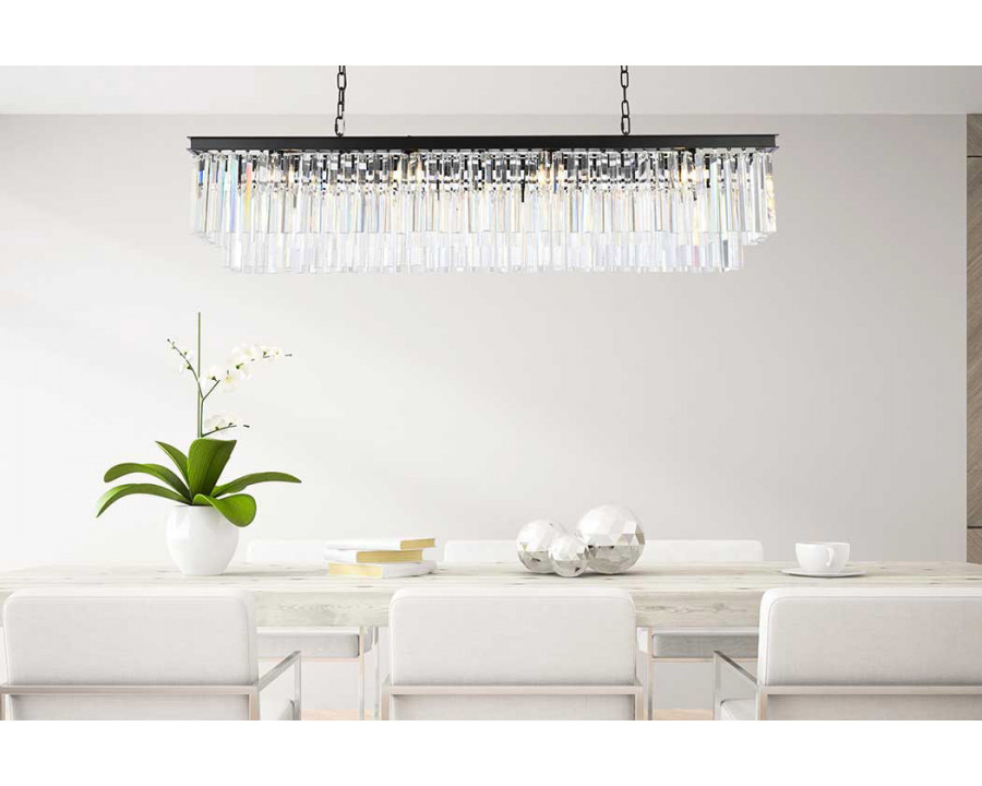 Elegant Sydney Pendant - Matte Black, L 14" (1202D60MB-RC)