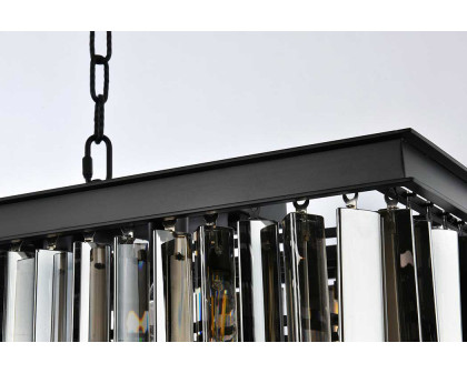 Elegant Sydney Pendant - Matte Black/Silver, L 14" (1202D60MB-SS-RC)