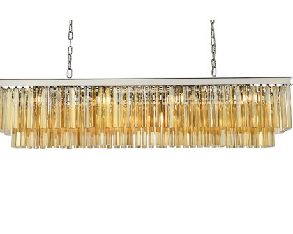 Elegant Sydney Pendant - Polished Nickel/Gold, L 14" (1202D60PN-GT-RC)