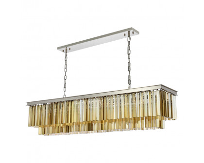 Elegant Sydney Pendant - Polished Nickel/Gold, L 14" (1202D60PN-GT-RC)