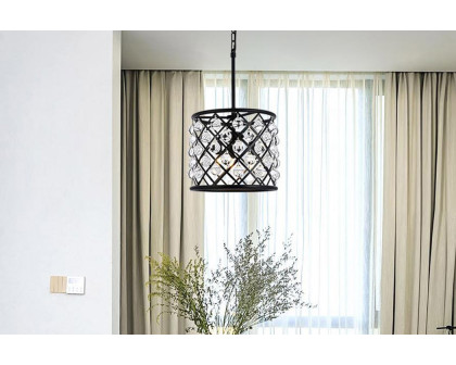 Elegant Urban Classic Madison Collection Pendant Lamp - Matte Black, L 14" (1204D14MB-RC)