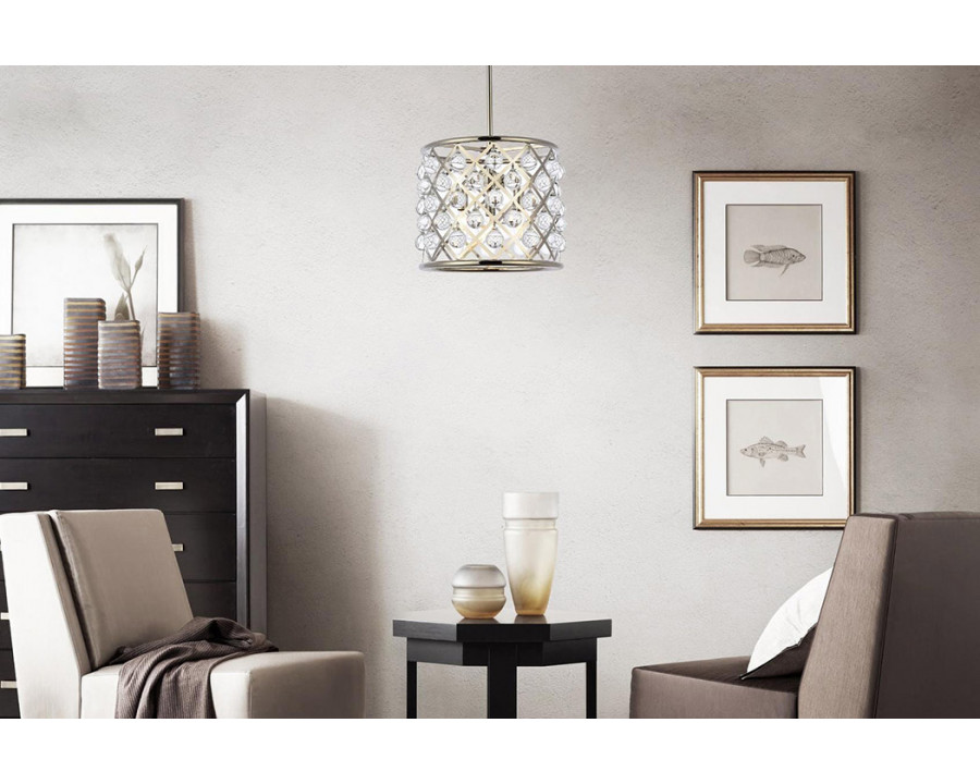 Elegant Urban Classic Madison Collection Pendant Lamp - Polished Nickel, L 14" (1204D14PN-RC)