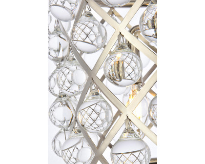 Elegant Urban Classic Madison Collection Pendant Lamp - Polished Nickel, L 14" (1204D14PN-RC)