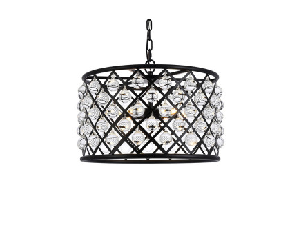 Elegant Urban Classic Madison Collection Pendant Lamp - Matte Black, L 20" (1204D20MB-RC)