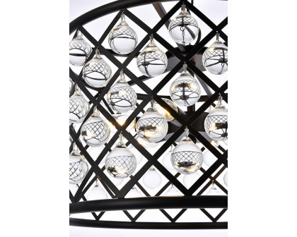 Elegant Urban Classic Madison Collection Pendant Lamp - Matte Black, L 20" (1204D20MB-RC)