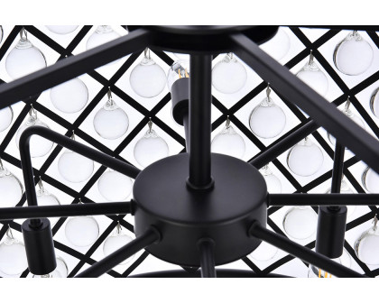 Elegant Urban Classic Madison Collection Pendant Lamp - Matte Black, L 27.5" (1204D27MB-RC)