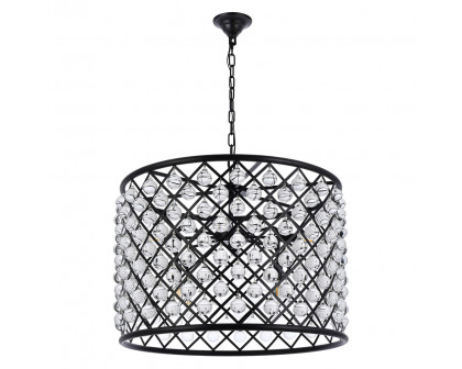 Elegant Urban Classic Madison Collection Pendant Lamp - Matte Black, L 27.5" (1204D27MB-RC)