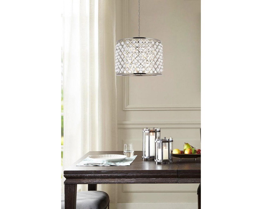 Elegant Urban Classic Madison Collection Pendant Lamp - Polished Nickel, L 27.5" (1204D27PN-RC)