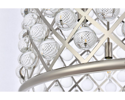 Elegant Urban Classic Madison Collection Pendant Lamp - Polished Nickel, L 27.5" (1204D27PN-RC)