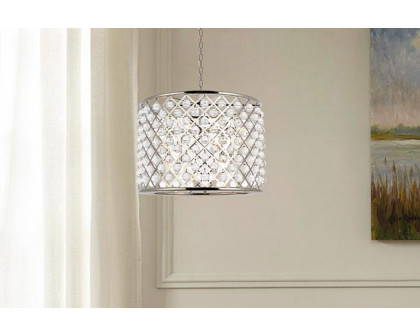 Elegant Urban Classic Madison Collection Pendant Lamp - Polished Nickel, L 27.5" (1204D27PN-RC)