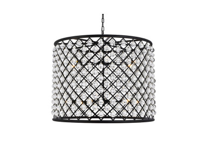 Elegant Urban Classic Madison Collection Pendant Lamp - Matte Black, L 35.5" (1204D35MB-RC)