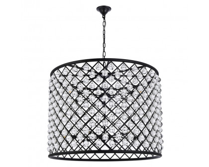 Elegant Urban Classic Madison Collection Pendant Lamp - Matte Black, L 35.5" (1204D35MB-RC)