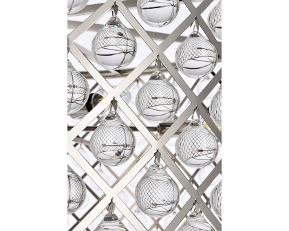 Elegant Urban Classic Madison Collection Pendant Lamp - Polished Nickel, L 35.5" (1204D35PN-RC)