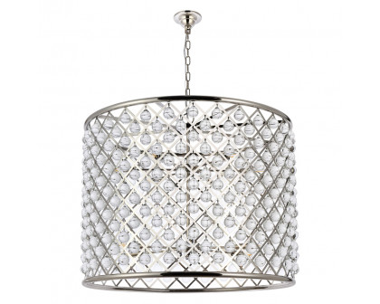 Elegant Urban Classic Madison Collection Pendant Lamp - Polished Nickel, L 35.5" (1204D35PN-RC)