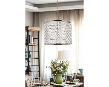 Elegant Urban Classic Madison Collection Pendant Lamp - Polished Nickel, L 35.5" (1204D35PN-RC)