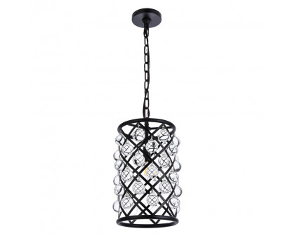 Elegant Urban Classic Madison Collection Pendant Lamp - Matte Black, L 8" (1204D8MB-RC)