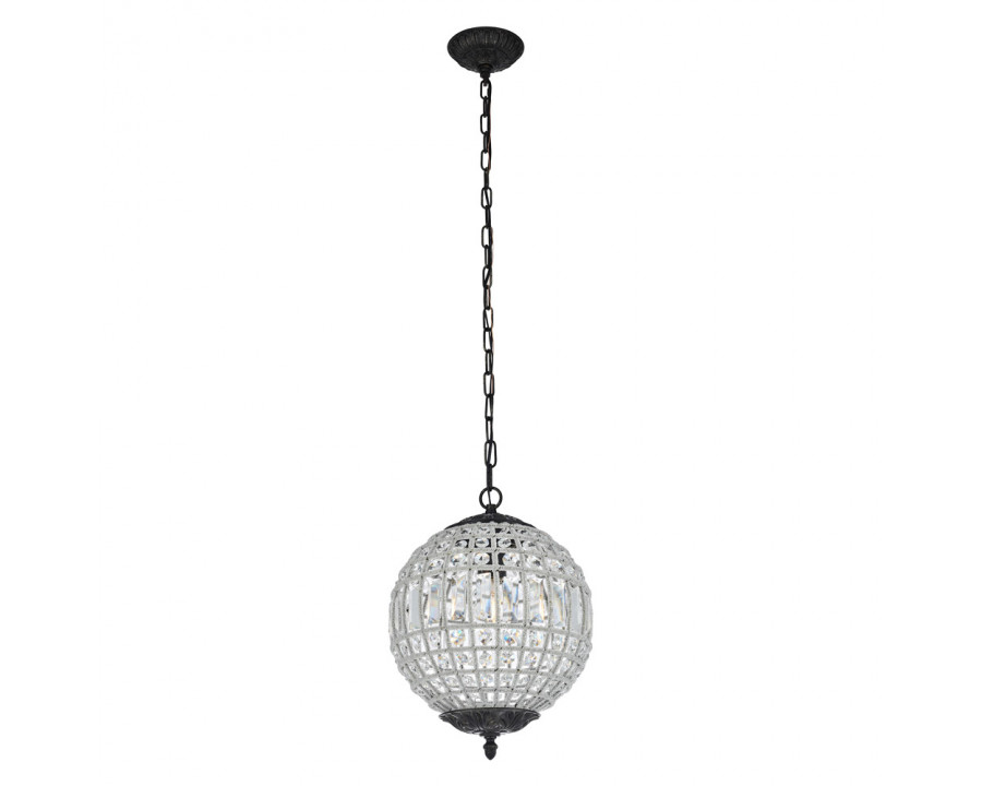 Elegant Urban Classic Pendant Lamp - Dark Bronze, L 12" (1205D12DB-RC)