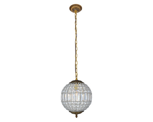 Elegant Urban Classic Pendant Lamp - French Gold, L 12" (1205D12FG-RC)