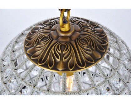 Elegant Urban Classic Pendant Lamp - French Gold, L 12" (1205D12FG-RC)