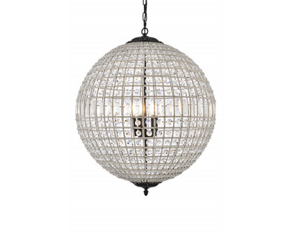 Elegant Urban Classic Pendant Lamp - Dark Bronze, L 24" (1205D24DB-RC)