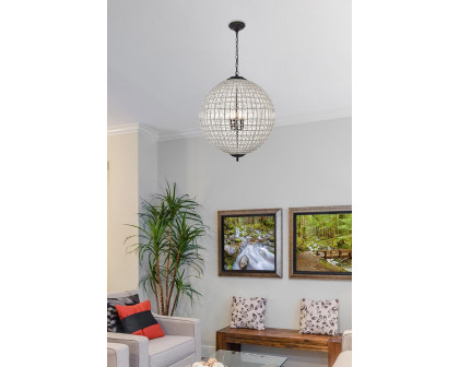 Elegant Urban Classic Pendant Lamp - Dark Bronze, L 24" (1205D24DB-RC)