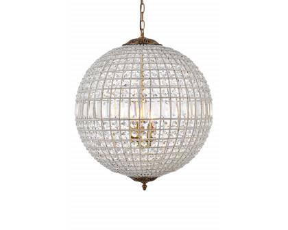 Elegant Urban Classic Pendant Lamp - French Gold, L 24.5" (1205D24FG-RC)