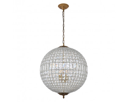 Elegant Urban Classic Pendant Lamp - French Gold, L 24.5" (1205D24FG-RC)