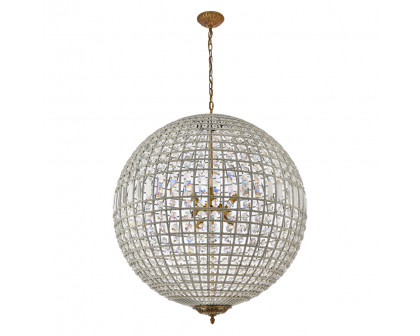 Elegant Urban Classic Pendant Lamp - French Gold, L 36" (1205G36FG-RC)