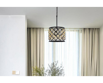 Elegant Urban Classic Madison Collection Pendant Lamp - Matte Black/Gold, L 14" (1206D14MB-GT-RC)