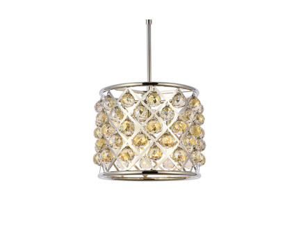 Elegant Urban Classic Madison Collection Pendant Lamp - Polished Nickel/Gold, L 14" (1206D14PN-GT-RC)