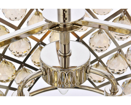 Elegant Urban Classic Madison Collection Pendant Lamp - Polished Nickel/Gold, L 14" (1206D14PN-GT-RC)