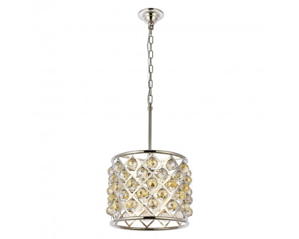 Elegant Urban Classic Madison Collection Pendant Lamp - Polished Nickel/Gold, L 14" (1206D14PN-GT-RC)